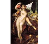 IPLUPJDY Artistico Poster Mural Dipinto Vintage Quadri Venere e Adone di Bartholomaeus Spranger per la Decorazione Della Parete 60x90cm