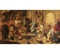 IPLUPJDY Astratta Della Poster Stampe su Tela Murale Dipinto Annibale Giura Vendetta Contro I Romani Di Battista Pittoni per Decorazioni per la Casa 60x90cm