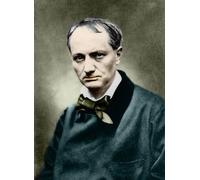 IPLUPJDY Astratta Della Poster Stampe su Tela Murale Dipinto Charles Baudelaire Scrittore francese di Etienne Carjat per Decorazioni per la Casa 60x90cm