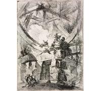 IPLUPJDY Astratta Della Poster Stampe su Tela Murale Dipinto Dalla serie Le Prigioni Immaginarie Le Carceri Dinvenzione di Battista Piranesi per Decorazioni per la Casa 60x90cm