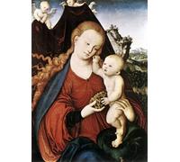 IPLUPJDY Astratta Della Poster Stampe su Tela Murale Dipinto Dama col Bambino di il Vecchio per Decorazioni per la Casa 60x90cm
