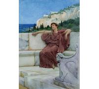 IPLUPJDY Astratta Della Poster Stampe su Tela Murale Dipinto Dolce Far Nothing di Lawrence Alma Tadema per Decorazioni per la Casa 60x90cm