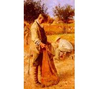 IPLUPJDY Astratta Della Poster Stampe su Tela Murale Dipinto i raccoglitori di patate di Flora Reid per Decorazioni per la Casa 60x90cm
