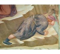 IPLUPJDY Astratta Della Poster Stampe su Tela Murale Dipinto il Miracolo della Primavera Particolare di un uomo che beve di Giotto Di Bondone per Decorazioni per la Casa 60x90cm