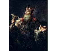 IPLUPJDY Astratta Della Poster Stampe su Tela Murale Dipinto il profeta Samuele di Claude Vignon per Decorazioni per la Casa 60x90cm