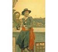 IPLUPJDY Astratta Della Poster Stampe su Tela Murale Dipinto Kidd sul ponte della cambusa di Howard Pyle per Decorazioni per la Casa 60x90cm
