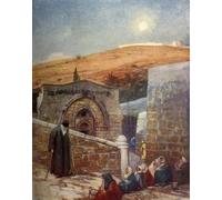 IPLUPJDY Astratta Della Poster Stampe su Tela Murale Dipinto la Cappella della Tomba della Vergine piedi del Monte degli Ulivi Fulleylove per Decorazioni per la Casa 60x90cm