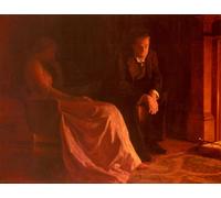 IPLUPJDY Astratta Della Poster Stampe su Tela Murale Dipinto la Confessione di John Collier per Decorazioni per la Casa 60x90cm