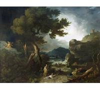 IPLUPJDY Astratta Della Poster Stampe su Tela Murale Dipinto la distruzione dei figli di Niobe di un artista famoso per Decorazioni per la Casa 60x90cm