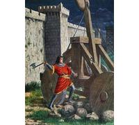 IPLUPJDY Astratta Della Poster Stampe su Tela Murale Dipinto Landemaro During the Siege of Salerno by Tancredi Scarpelli per Decorazioni per la Casa 60x90cm