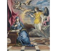 IPLUPJDY Astratta Della Poster Stampe su Tela Murale Dipinto l'Annunciazione di El Greco per Decorazioni per la Casa 60x90cm