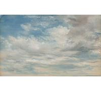 IPLUPJDY Astratta Della Poster Stampe su Tela Murale Dipinto Nuvole di John Constable per Decorazioni per la Casa 60x90cm