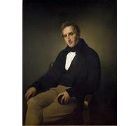 IPLUPJDY Astratta Della Poster Stampe su Tela Murale Dipinto Portrait of Alessandro Manzoni Italian Writer Painting by Francesco Hayez per Decorazioni per la Casa 60x90cm