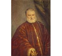 IPLUPJDY Astratta Della Poster Stampe su Tela Murale Dipinto Portrait of Antonio Cappello by Jacopo Robusti Tintoretto per Decorazioni per la Casa 60x90cm