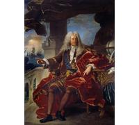 IPLUPJDY Astratta Della Poster Stampe su Tela Murale Dipinto Ritratto del banchiere Samuel Bernard di Hyacinthe Rigaud per Decorazioni per la Casa 60x90cm