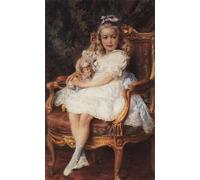 IPLUPJDY Astratta Della Poster Stampe su Tela Murale Dipinto Ritratto della Granduchessa Maria Nikolaevna di Konstantin Yegorovich Makovsky per Decorazioni per la Casa 60x90cm
