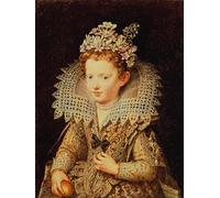 IPLUPJDY Astratta Della Poster Stampe su Tela Murale Dipinto Ritratto di Eleonora di Pourbus il Giovane per Decorazioni per la Casa 60x90cm