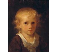 IPLUPJDY Astratta Della Poster Stampe su Tela Murale Dipinto Ritratto di un bambino di Jean Honoré Fragonar per Decorazioni per la Casa 60x90cm