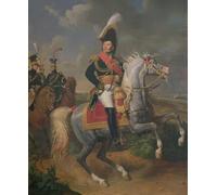 IPLUPJDY Astratta Della Poster Stampe su Tela Murale Dipinto Ritratto equestre del generale Jean Rapp di Louis Jean François Lagrenée per Decorazioni per la Casa 60x90cm