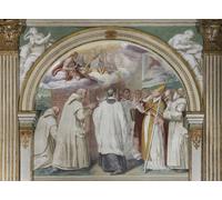 IPLUPJDY Astratta Della Poster Stampe su Tela Murale Dipinto Sant'Ugo Fondatore della Prima Certosa di Daniele Crespi per Decorazioni per la Casa 60x90cm