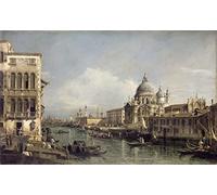 IPLUPJDY Astratta della Poster Stampe su Tela Tela da Arte Stampe Ingresso al CanalVenezia di Bernardo Bellotto per Decorazioni per la Casa 60x90cm