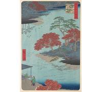 IPLUPJDY Dipinto su Tela Arte Della Parete su Tela Immagine Pittura All'interno del santuario di Akiba a Ukeji Hiroshige per Decorazioni per la Casa 60x90cm