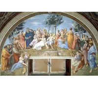 IPLUPJDY Dipinto su Tela Arte Della Parete su Tela Immagine Pittura El Parnaso di Raffaello Sanzio Raffaello per Decorazioni per la Casa 60x90cm
