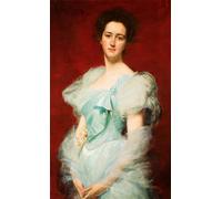 IPLUPJDY Dipinto su Tela Arte Della Parete su Tela Immagine Pittura Emily Vanderbilt Hammond di Charles Emile Auguste Carolus Duran per Decorazioni per la Casa 60x90cm