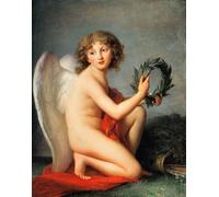 IPLUPJDY Dipinto su Tela Arte Della Parete su Tela Immagine Pittura Henryk Lubomirskias Genius of Fame di Louise Elisabeth Vigée Le Brun per Decorazioni per la Casa 60x90cm