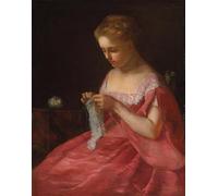 IPLUPJDY Dipinto su Tela Arte Della Parete su Tela Immagine Pittura la giovane sposa di Mary Cassatt per Decorazioni per la Casa 60x90cm