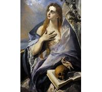 IPLUPJDY Dipinto su Tela Arte Della Parete su Tela Immagine Pittura la Maddalena penitente di El Greco per Decorazioni per la Casa 60x90cm