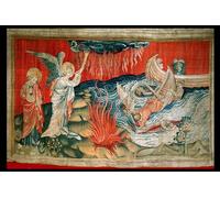 IPLUPJDY Dipinto su Tela Arte Della Parete su Tela Immagine Pittura la seconda tromba e il naufragio di Nicolas Bataille per Decorazioni per la Casa 60x90cm