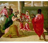 IPLUPJDY Dipinto su Tela Arte Della Parete su Tela Immagine Pittura l'Adorazione dei Magi di El Greco per Decorazioni per la Casa 60x90cm