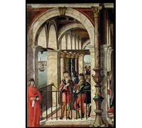 IPLUPJDY Dipinto su Tela Arte Della Parete su Tela Immagine Pittura l'arrivo degli ambasciatori inglesi di Vittore Carpaccio per Decorazioni per la Casa 60x90cm