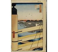 IPLUPJDY Dipinto su Tela Arte Della Parete su Tela Immagine Pittura Le cento celebrità di Edo di Utagawa Hiroshige per Decorazioni per la Casa 60x90cm