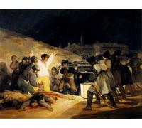 IPLUPJDY Dipinto su Tela Arte Della Parete su Tela Immagine Pittura Maggio di Francisco De Goya per Decorazioni per la Casa 60x90cm