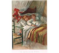 IPLUPJDY Dipinto su Tela Arte Della Parete su Tela Immagine Pittura Ole-luk-oie in un'edizione dei racconti di Es Hardy per Decorazioni per la Casa 60x90cm