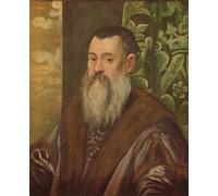 IPLUPJDY Dipinto su Tela Arte Della Parete su Tela Immagine Pittura Portrait of a Venetian Senator by Jacopo Robusti Tintoretto per Decorazioni per la Casa 60x90cm