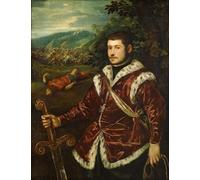 IPLUPJDY Dipinto su Tela Arte Della Parete su Tela Immagine Pittura Portrait of a Young Man As David by Jacopo Robusti Tintoretto per Decorazioni per la Casa 60x90cm