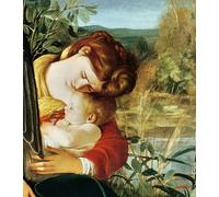 IPLUPJDY Dipinto su Tela Arte Della Parete su Tela Immagine Pittura Riposo durante la fuga in Egitto di Merisi Caravaggio per Decorazioni per la Casa 60x90cm