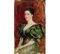 IPLUPJDY Dipinto su Tela Arte Della Parete su Tela Immagine Pittura Ritratto della signora Dagmar Dippell di Albert Edelfelt per Decorazioni per la Casa 60x90cm