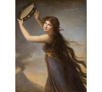 IPLUPJDY Dipinto su Tela Arte Della Parete su Tela Immagine Pittura Ritratto di Emma Lady come baccante di Louise Élisabeth Vigée Le Brun per Decorazioni per la Casa 60x90cm