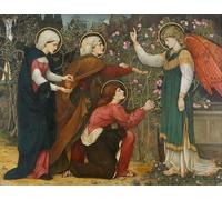 IPLUPJDY Dipinto su Tela Arte Della Parete su Tela Immagine Pittura San Luca V di John Roddam Spencer Stanhope per Decorazioni per la Casa 60x90cm