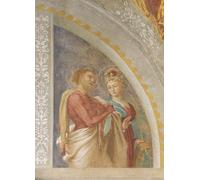 IPLUPJDY Dipinto su Tela Arte Della Parete su Tela Immagine Pittura Santa Caterina d'Alessandria e San Bartolomeo di famoso artista per Decorazioni per la Casa 60x90cm