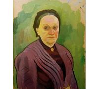 IPLUPJDY Dipinto su Tela Arte Della Parete su Tela Immagine Pittura Studio di ritratto Katharina Koehler di August Macke per Decorazioni per la Casa 60x90cm