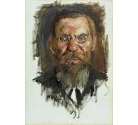 IPLUPJDY Dipinto su Tela Arte Della Parete su Tela Immagine Pittura Studio per un ritratto del professor Dr Eduard Meyer di Lovis Corinth per Decorazioni per la Casa 60x90cm