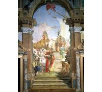 IPLUPJDY Dipinto su Tela Arte Della Parete su Tela Immagine Pittura the Meeting of and Cleopatra by Battista per Decorazioni per la Casa 60x90cm