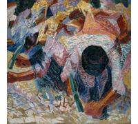 IPLUPJDY Dipinto su Tela Arte Della Parete su Tela Immagine Pittura the Street Pavers by Umberto Boccioni per Decorazioni per la Casa 60x90cm