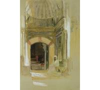 IPLUPJDY Dipinto su Tela Arte Della Parete su Tela Immagine Pittura Tomba di Bayazid I di John Frederick Lewis per Decorazioni per la Casa 60x90cm