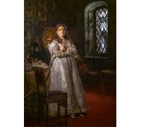 IPLUPJDY Dipinto su Tela Arte Della Parete su Tela Immagine Pittura Tsarevna Sofia Alexeievna Al convento di Novodevichy di Ilya Efimovich Repin per Decorazioni per la Casa 60x90cm